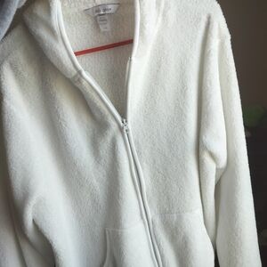 Large plush cozy jacket used great condition